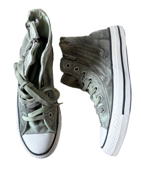 NEW Women's Converse Chuck Taylor All Star Hi Dual Zip Mint Green Size 6.5/37